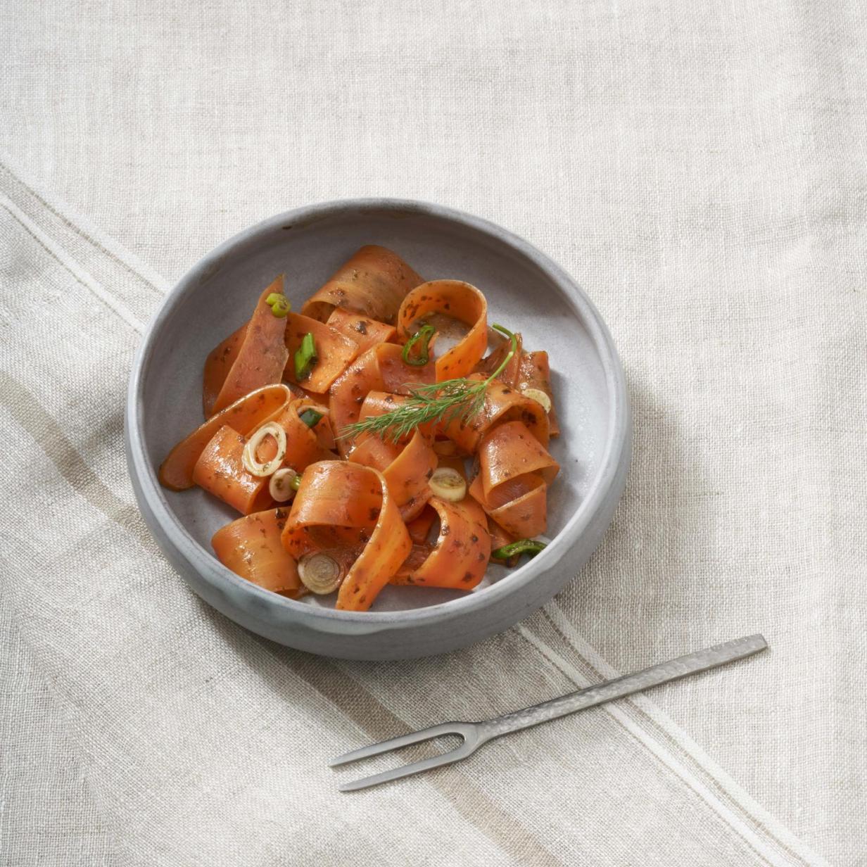 Karottenlachs mit Meerrettichcreme