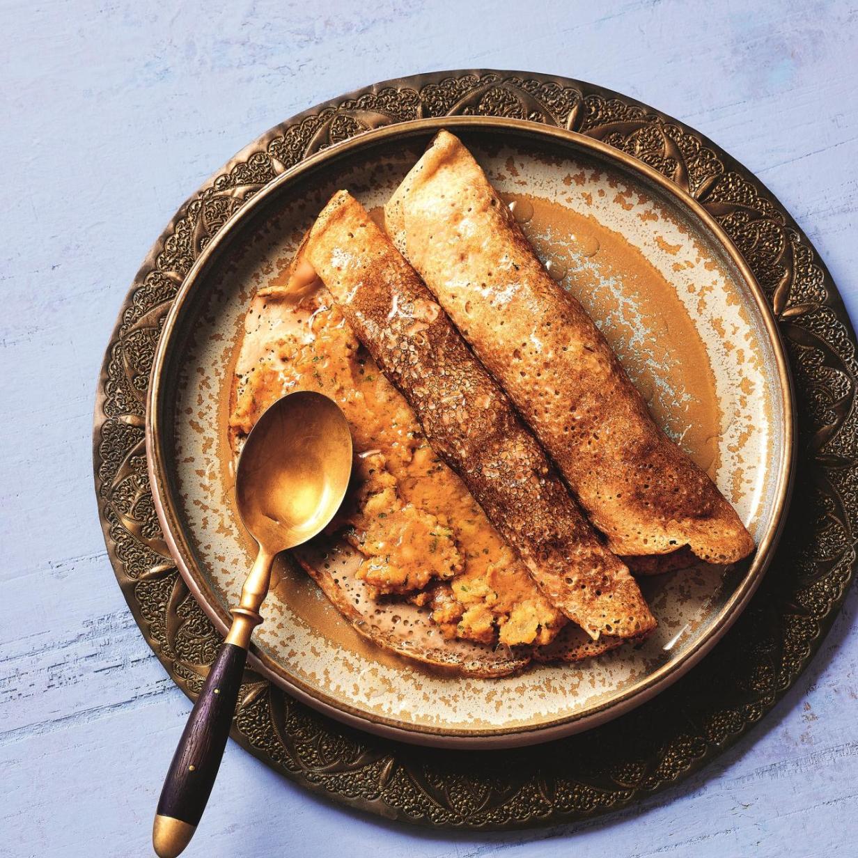 Indisches Rezept von TV-Koch Alex Wahi: Spicy Kartoffel Crêpes