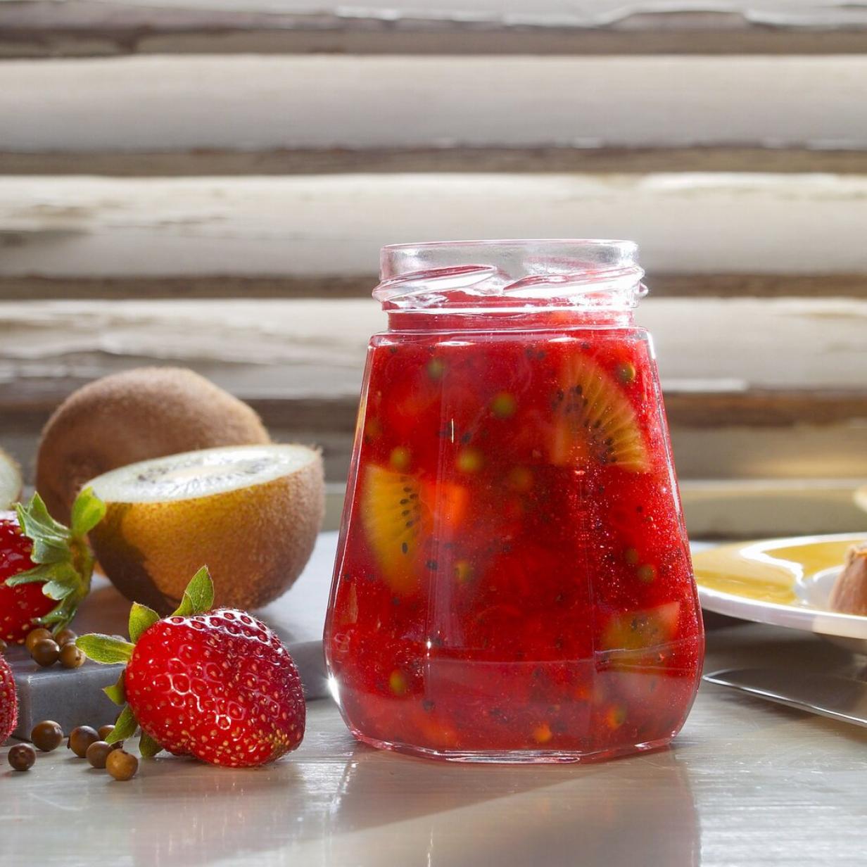 Scharf: Erdbeermarmelade mit Pfeffer Scharf: Erdbeermarmelade mit Pfeffer