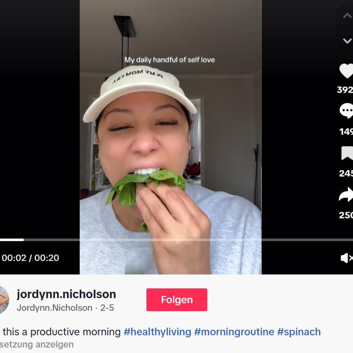 Spinat als Heißhunger-Killer: Wie effektiv ist das Tiktok-Frühstück ...