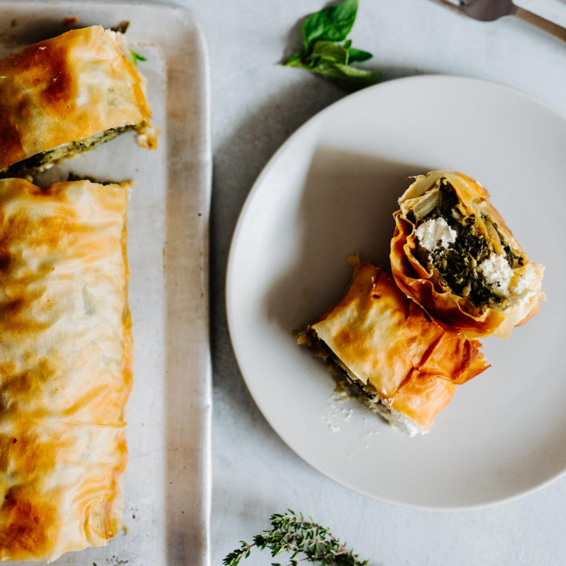 Frischer Mangold-Strudel mit Schafskäse und Fenchel Frischer Mangold-Strudel mit Schafskäse und Fenchel