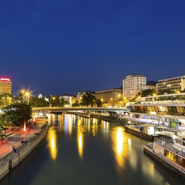 der Donaukanal in Wien