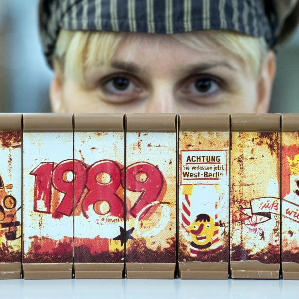 Berliner Mauer aus Schokolade