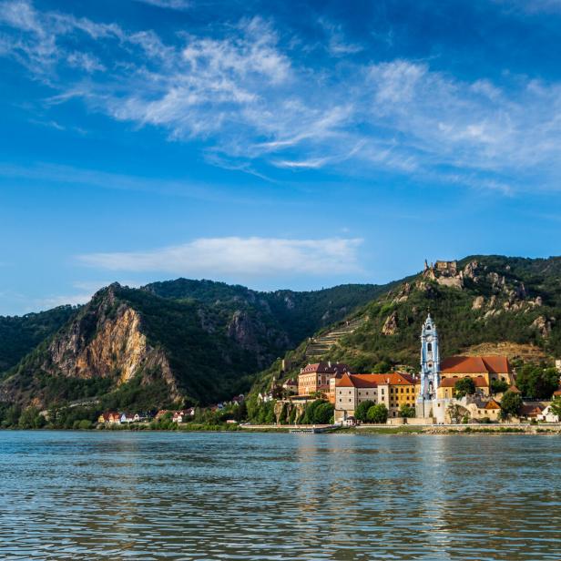 Durnstein along the Danube River in the picturesque Wachau Valley
