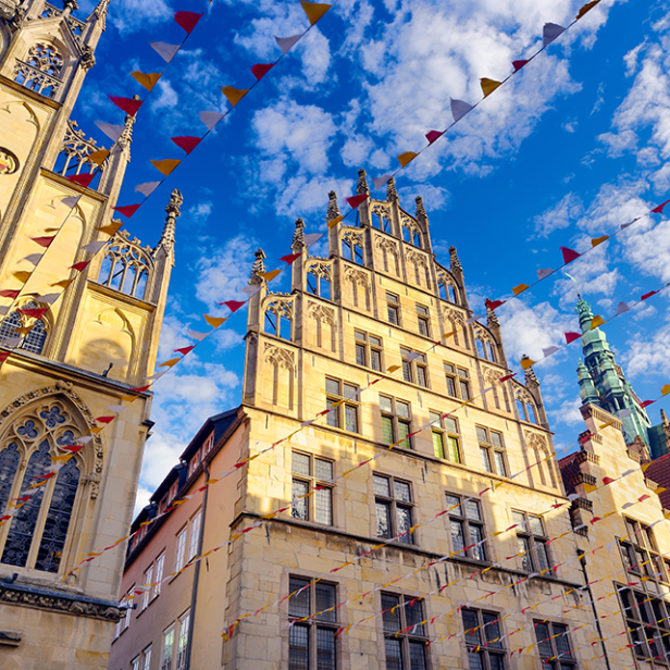 Münster: Historisches Rathaus am Prinzipalmarkt