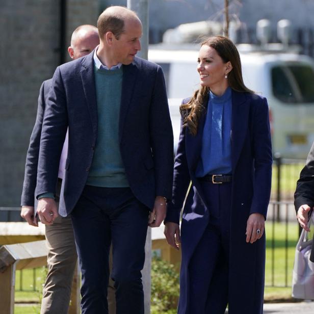 Britain's Prince William and Catherine, Duchess of Cambridge visit the Wheatley Group in Glasgow