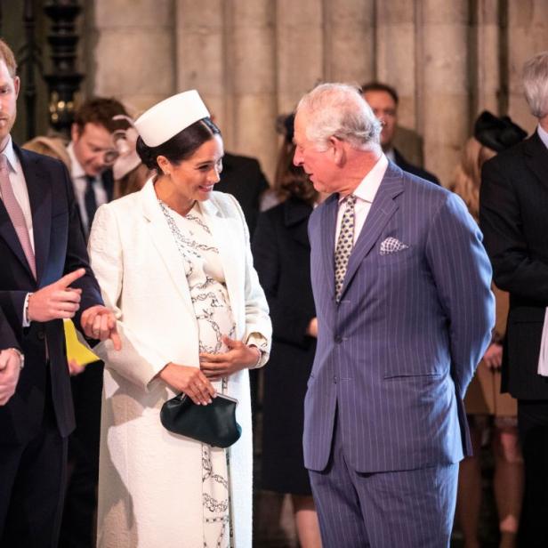Herzogin Meghan und Prinz Charles im Jahr 2019