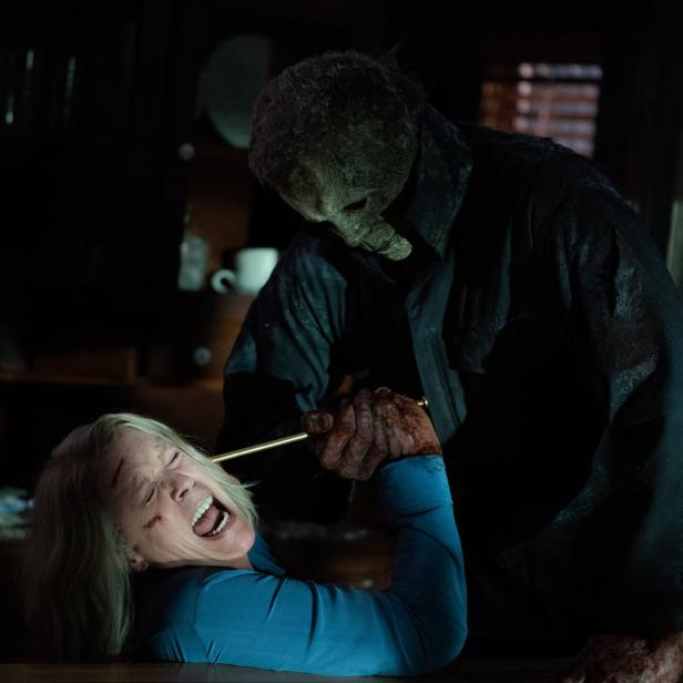 Jamie Lee Curtis als Laurie Strode gegen Killer Michael Myers