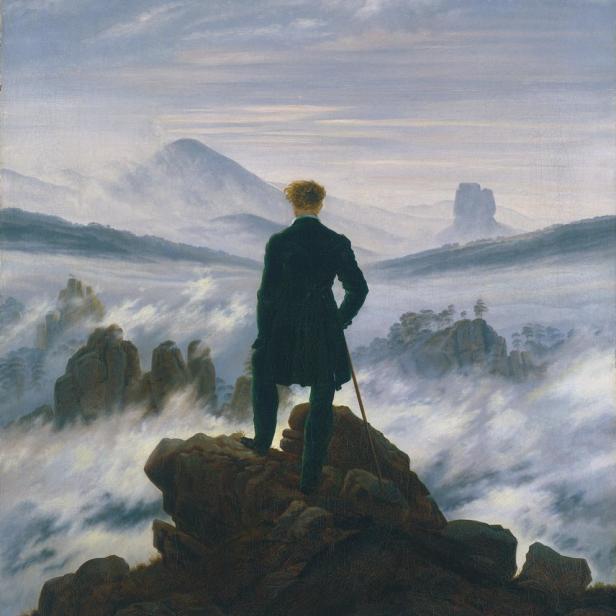 „Der Wanderer über dem Nebelmeer“ von Caspar David Friedrich