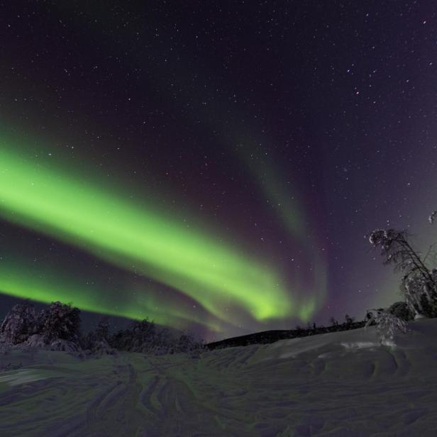 Polarlichter am Himmel über Alaska (Symbolbild)