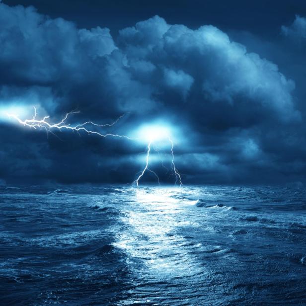 Sturm auf dem Meer - Stock-Fotografie