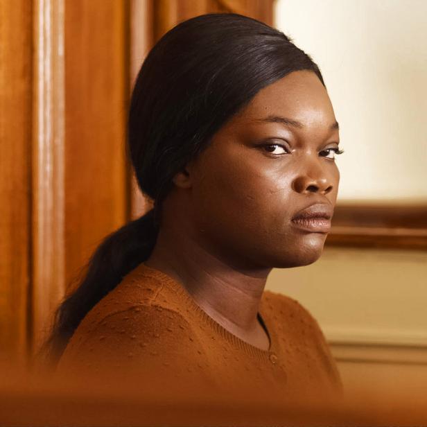 Guslagie Malanda als Mörderin vor einem französischen Gericht