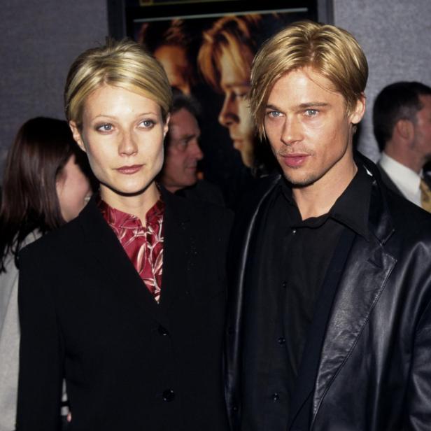 Gwyneth Paltrow und Brad Pitt gingen haartechnisch in den Neunzigern im Partnerlook.