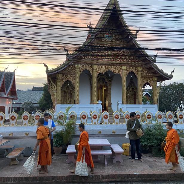 Die Tempel- und Mönchsdichte ist nirgends höher als in Luang Prabang
