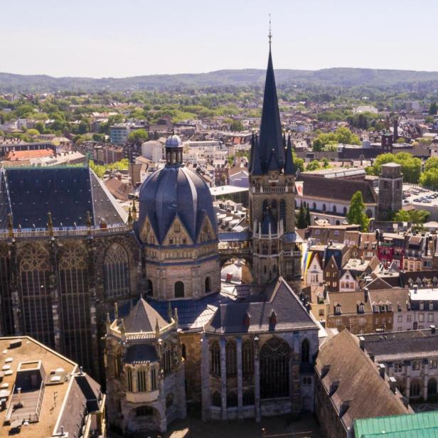 Stadtansicht Aachen mit Aachener Dom