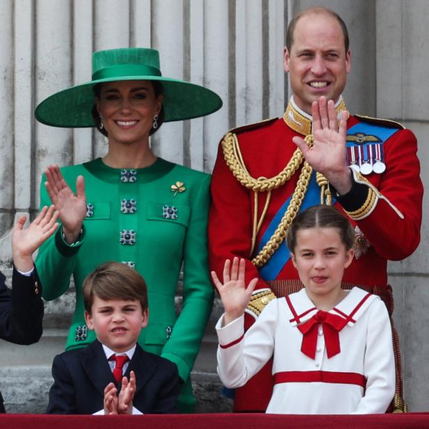 Kate, William, George, Charlotte und Louis