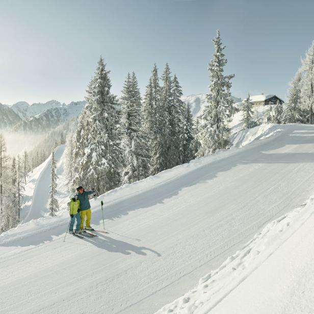 Schladming Dachstein Skigebiet mit Panorama