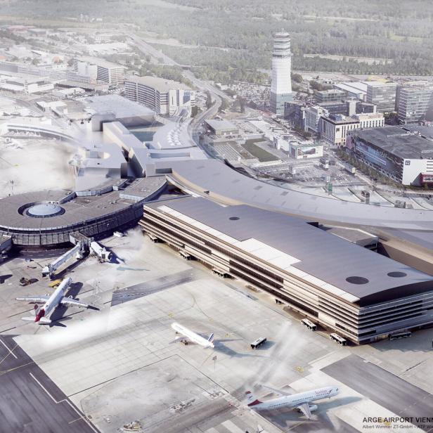 ++ HANDOUT ++ FLUGHAFEN WIEN ERWEITERT TERMINAL 3 FÜR 420 MIO. EURO: RENDERING