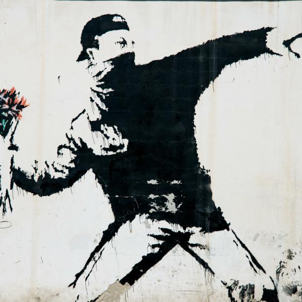 Banksy Love Is In The Air