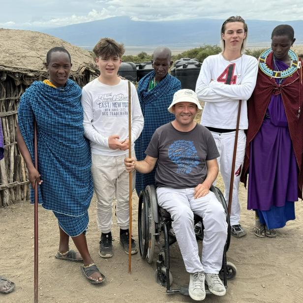 Mit Rollstuhl auf Safari