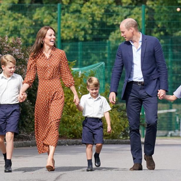 Prinzessin Kate und Prinz William mit ihren Kindern