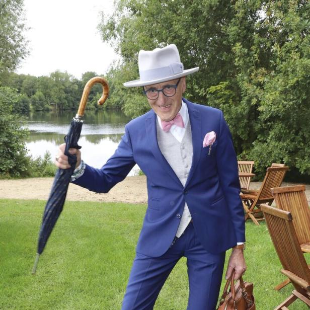 Granfluencer Günther Krabbenhöft beim Audi Ascot Renntag 2019