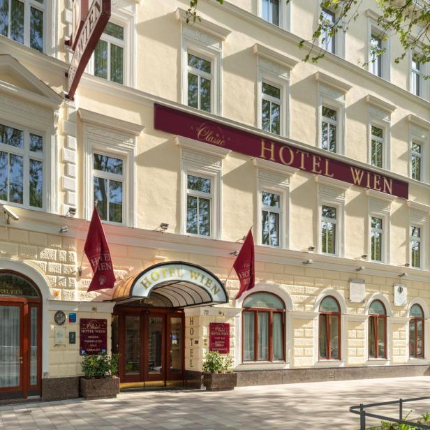 Austria Classic Hotel Wien - Die restaurierte Fassade des Traditionshotels