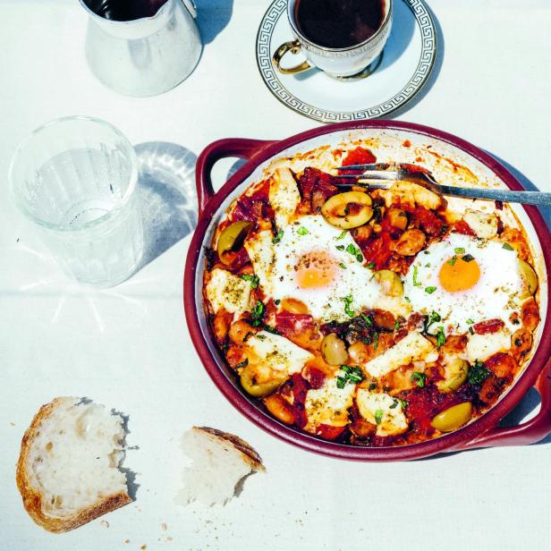 Shakshuka auf griechische Art