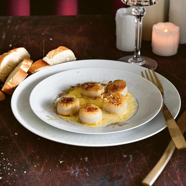 Jakobsmuscheln mit Calvados-Beurre-Blanc