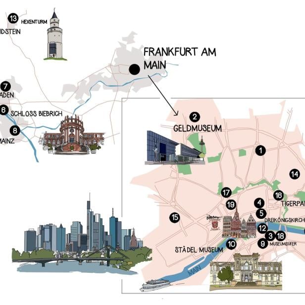 Vier Tage, vier Routen um Frankfurt