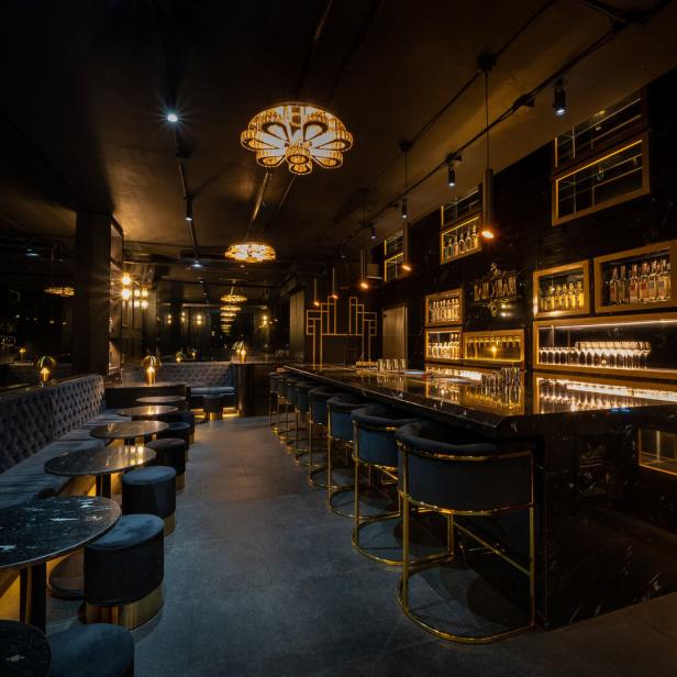 Der Innenraum der Bar Handshake Speakeasy in Mexiko City