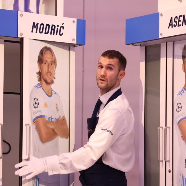 Bei Sotheby's in London wurden die Spinde von Real Madrid versteigert. Der Bestseller: Luca Modric