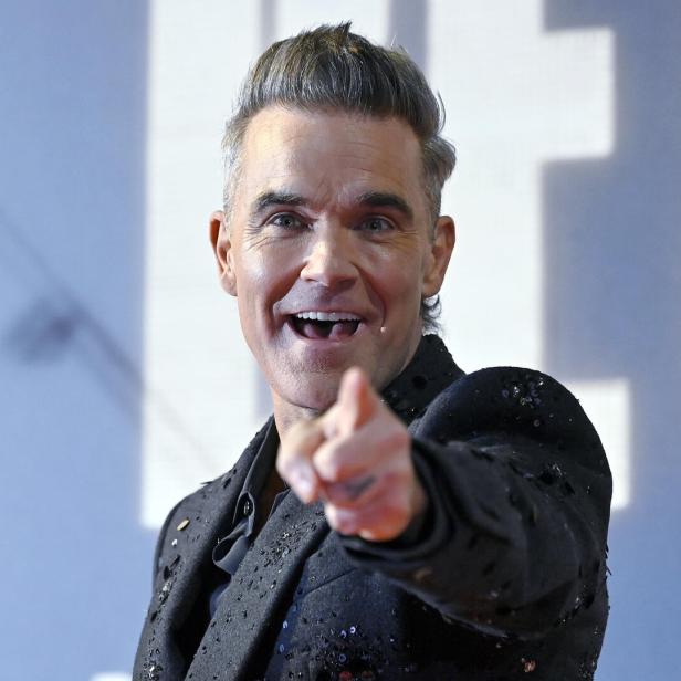 Robbie Williams bei der Premiere seines Films Better Man in Rom