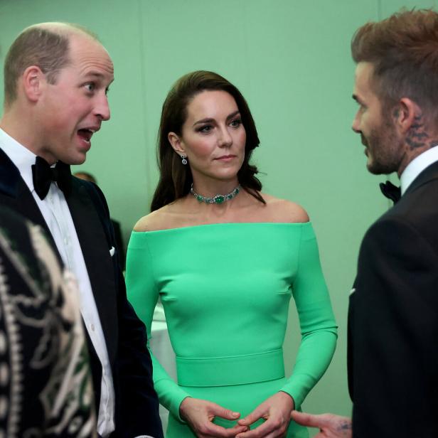 Prinz William, Prinzessin Kate und David Beckham bei den Earthshot Prize Awards in Boston 2022