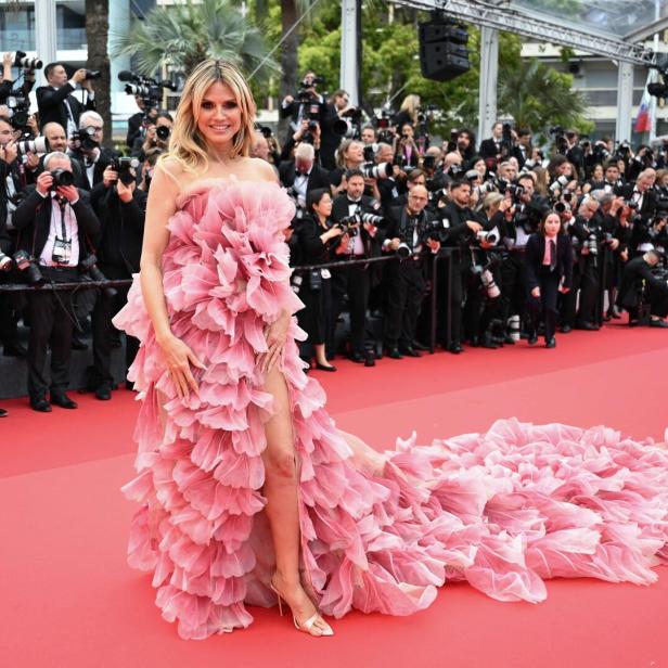 Trotz Dresscode-Verstoßes durfte Heidi Klum auf den Carpet.