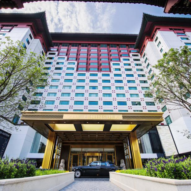 Der Eingang des "The Peninsula Beijing" Hotels Der Eingang des "The Peninsula Beijing" Hotels