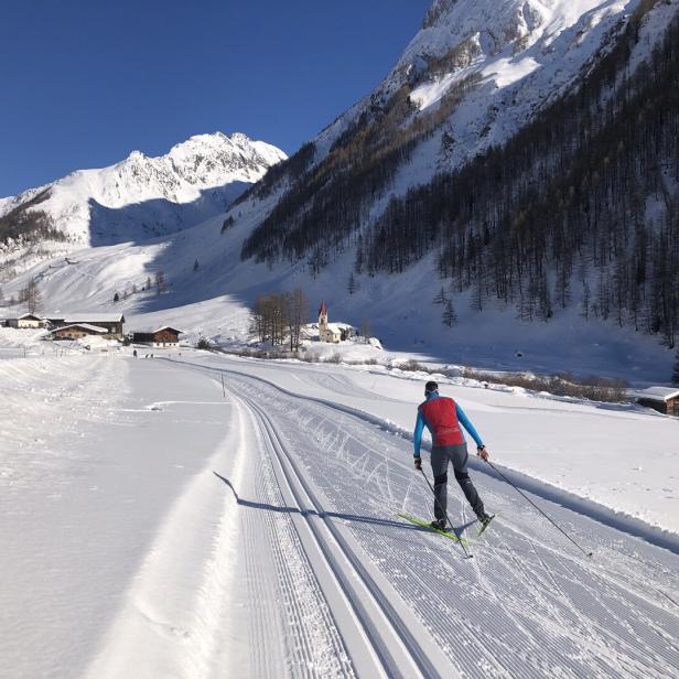 Langläufer in Südtirol