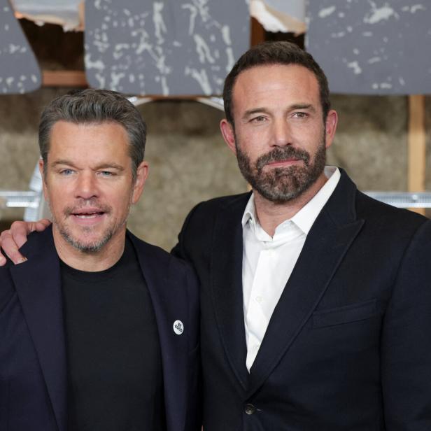 Damon und  Affleck bei der Premiere ihres neuen Action-Thrillers  „The Rip“.