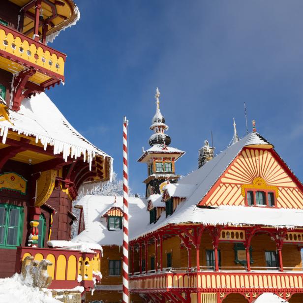 Libusin and Mamenka, Pustevny, Beskids mountains, Czech republic, Czechia, Libusin and Mamenka, Pust