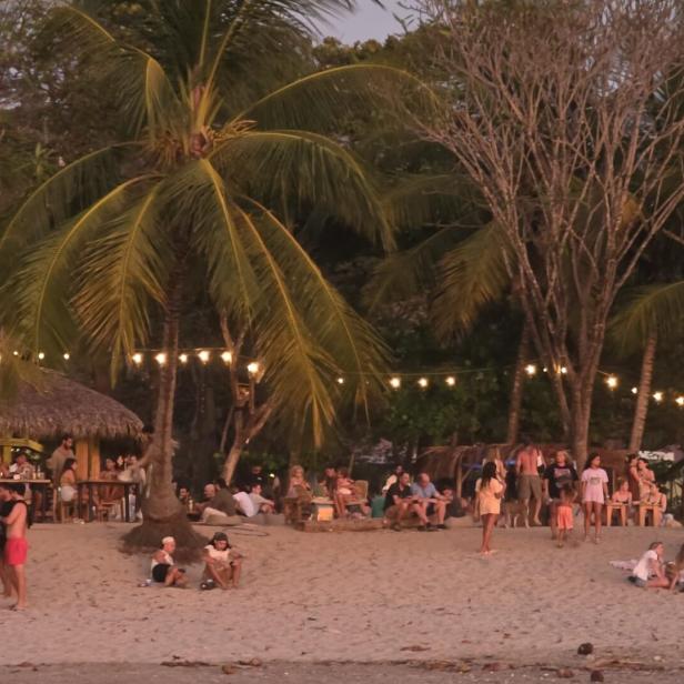 Strand in Costa Rica am Abend 