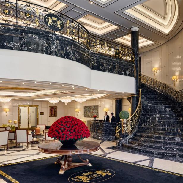 Die Lobby des Breidenbacher Hofs