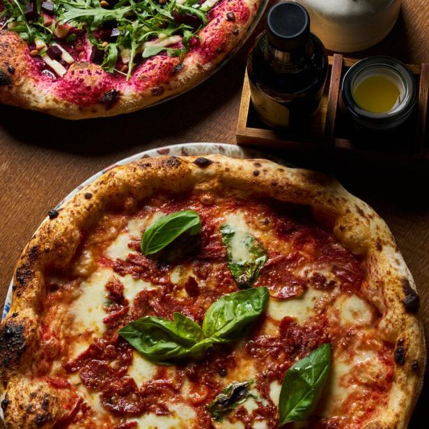 Die Pizzen der Pizzeria "Mio"