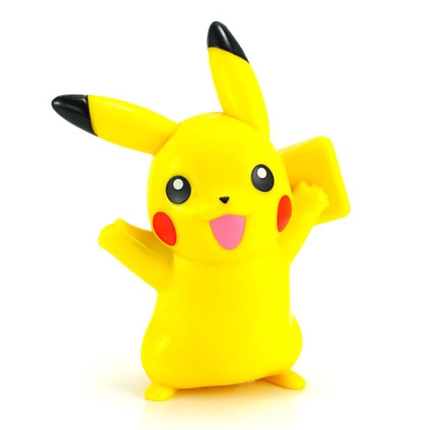 Pickachu toy character from Pokemon anime.
