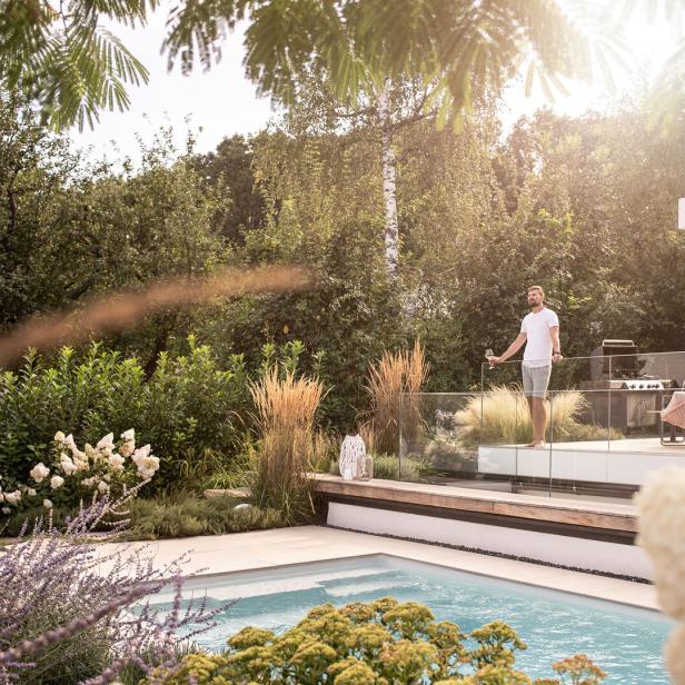 Vielfältig: Ein Garten von Baumgarten („Begründer“) gestaltet.