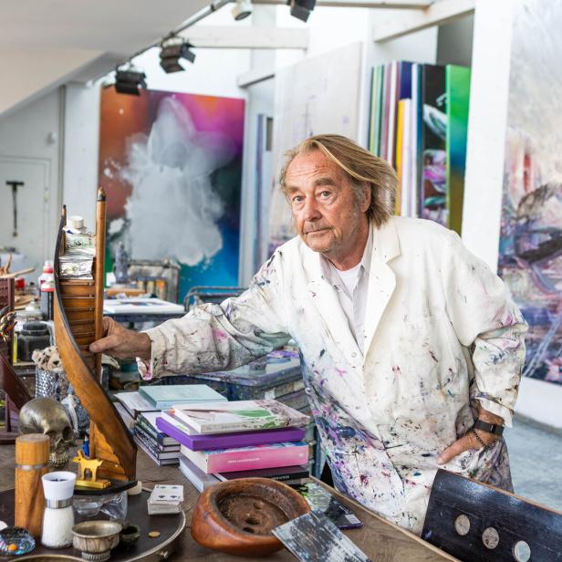 Maler Hubert Scheibl