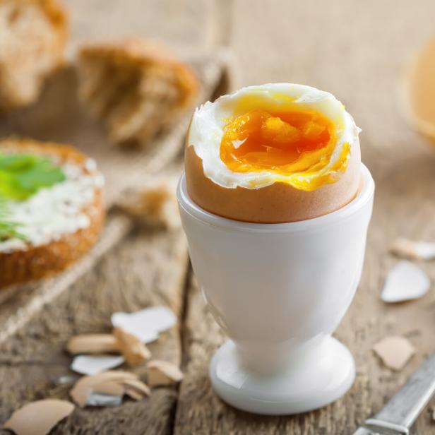 Perfect soft boiled egg for breakfast