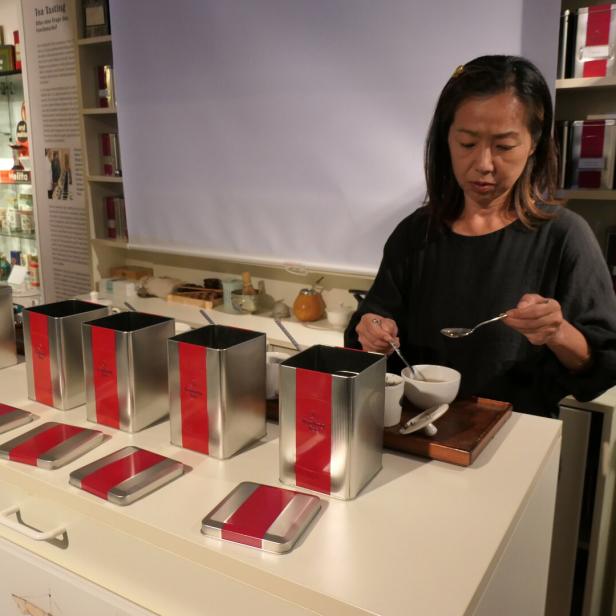 Bei Bünting Tee in Leer in Ostfriesland.