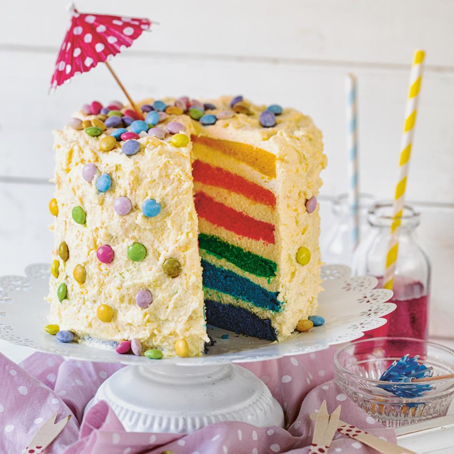 Regenbogentorte Zum Geburtstag: Glutenfrei Und Laktosefrei Backen