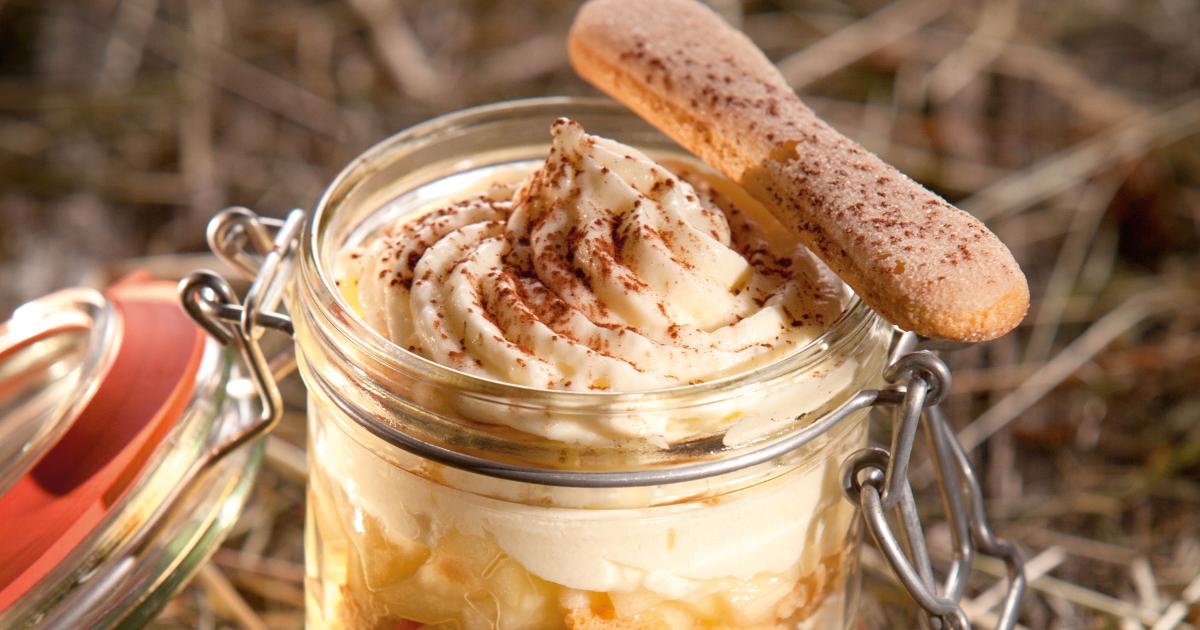 Rezept: Apfeltiramisú im Glas aus dem Steirerhof