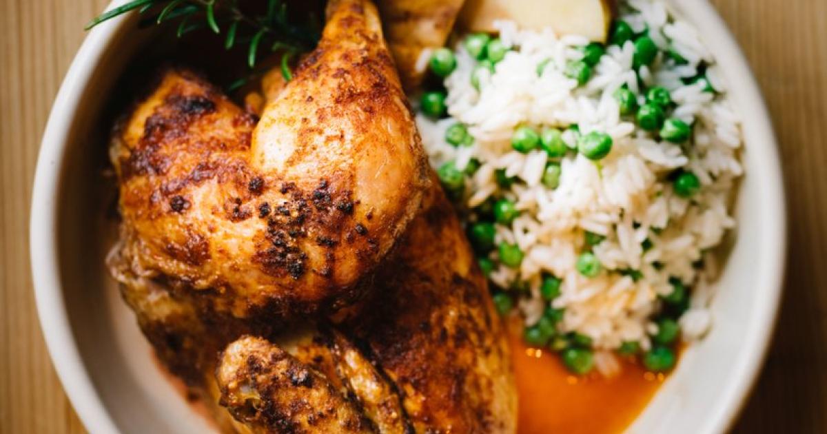 Brathendl mit Apfel und Risibisi von Florian Armbruster